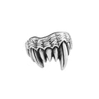 Gothic Beast Teeth Ring — Stainless Steel