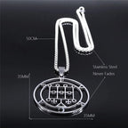 Satan Seal Silver Chain Necklace — Stainless Steel