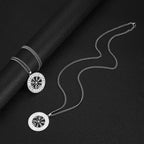 Odin's Runes Vegvisir Compass Pendant — Stainless Steel