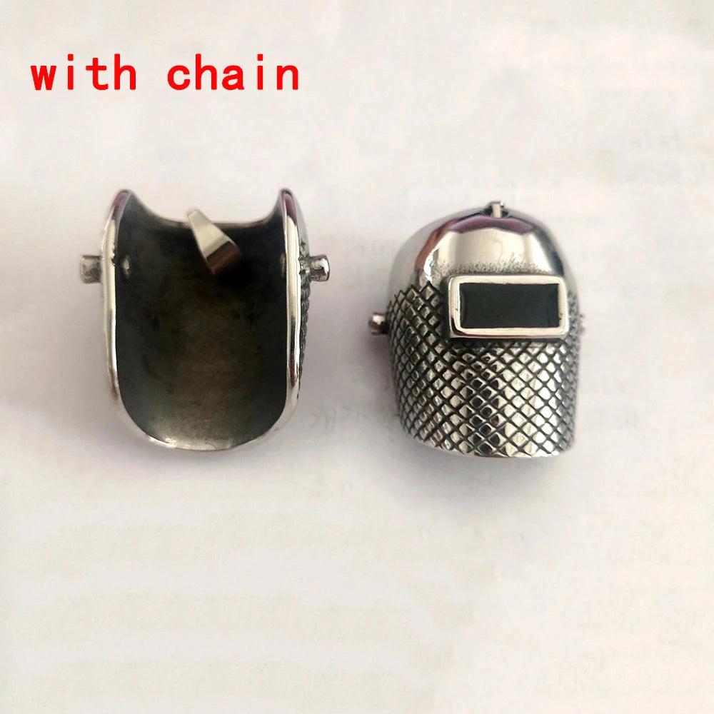 Fashion Punk Style Mask Men's Pendant Titanium Steel Hanging Neck Jewelry Student Hipster Hot Sale