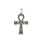Vintage Fashion Ancient Egyptian Ankh Cross Pendant Necklace For Men Women Stainless Steel Amulet Jewelry Gifts