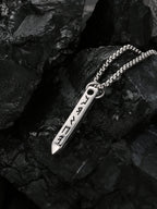 Viking Arrowhead Valknut Pendant Necklace — Stainless Steel