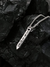 Viking Arrowhead Valknut Pendant Necklace — Stainless Steel