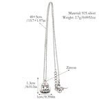 925 Silver Pumpkin Witch Hat Pendant — SS