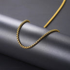 Box Chain Necklace Stainless Steel 3MM