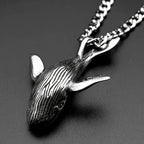 Viking Steel Pendant 316L Whale Punk Gothic