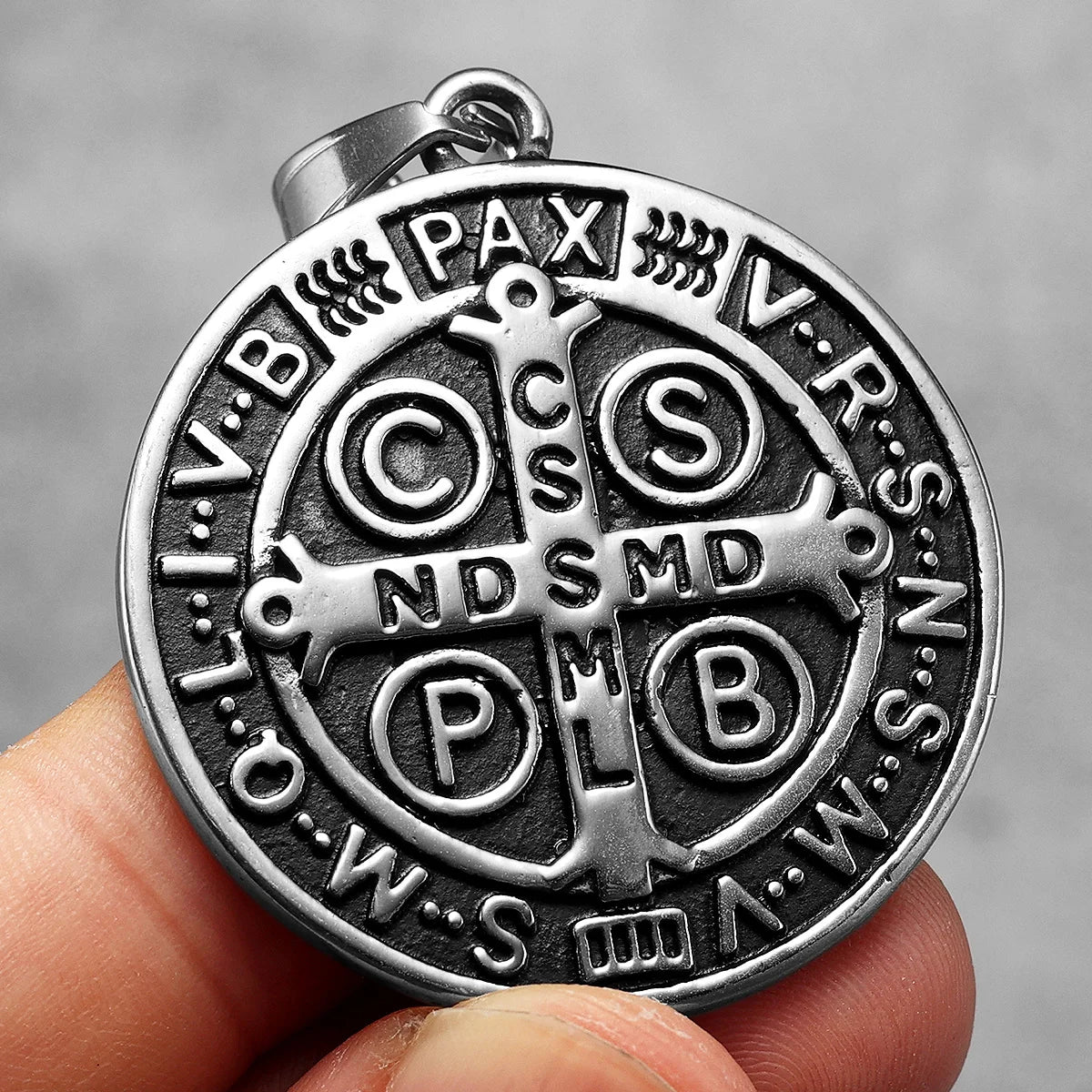 St. Benedict Pendant Necklace — Stainless Steel