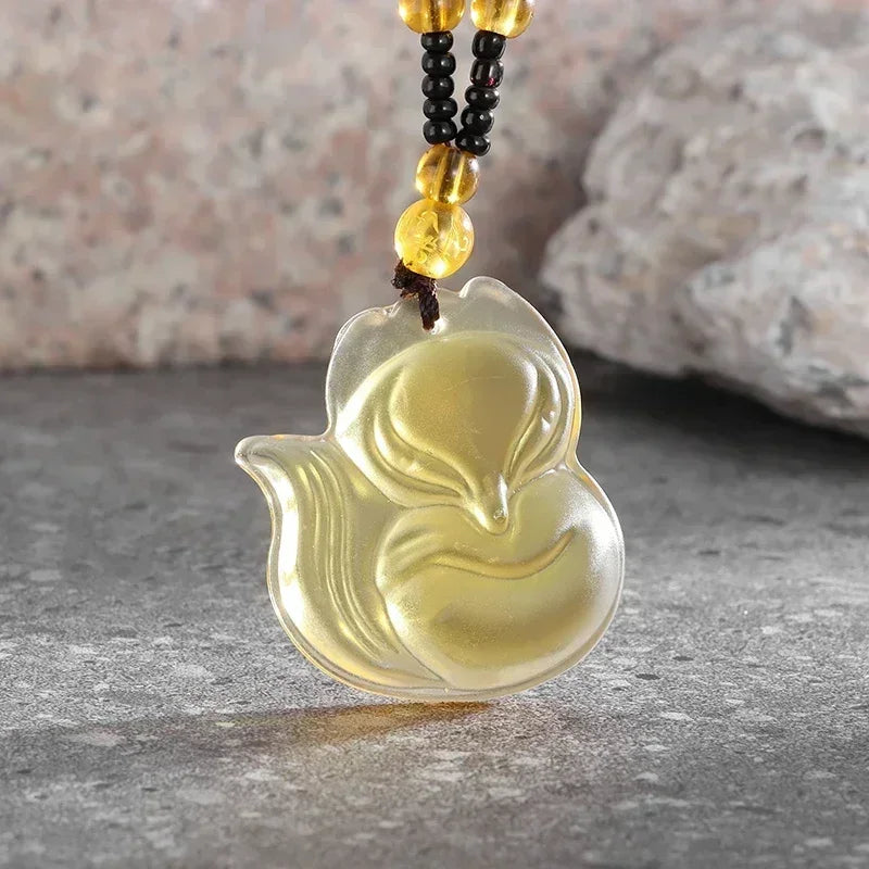 Vintage Natural Obsidian Dragon Pendant Necklace Zodiac Dragon Carved Chinese Mascot Amulet Lucky Men Necklace