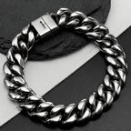 Ultra Light 14mm TA1 Bracelet for Fashion Men Anti-Allergy Titanium Curb Cuban Link Chain Necklaces Bracelets