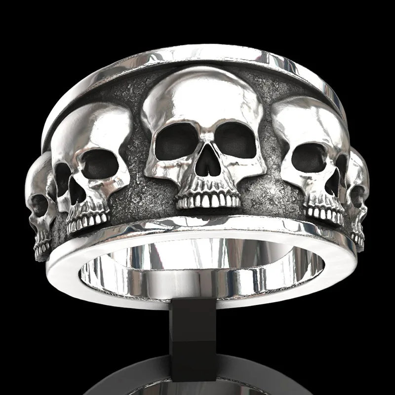 Skull Ring — Gothic Punk Alloy