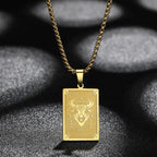 Zodiac Sign Capricorn Pendant Necklace for Women Men 12 Constellation Jewelry Choker Charm Chain Birthday Gift Female Collar