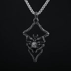Retro Animal 2024 New 316L Stainless Steel Spider And Skull Pendant Necklace For Men Fashion Casual Punk Jewelry