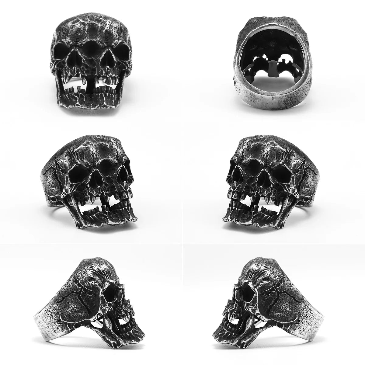 Skull Ring Black — Stainless Steel
