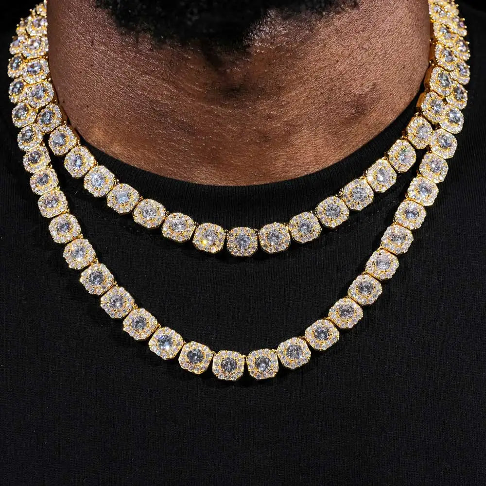 Tennis Chain Necklace Stainless Steel 7/10/12MM
