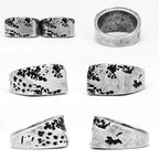 Stone Texture Ring — Stainless Steel