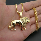Domineering Ferocious Tiger Head Pendant Stainless Steel Animal Necklace Men's Punk Trend Cool Jewelry Boy Gift