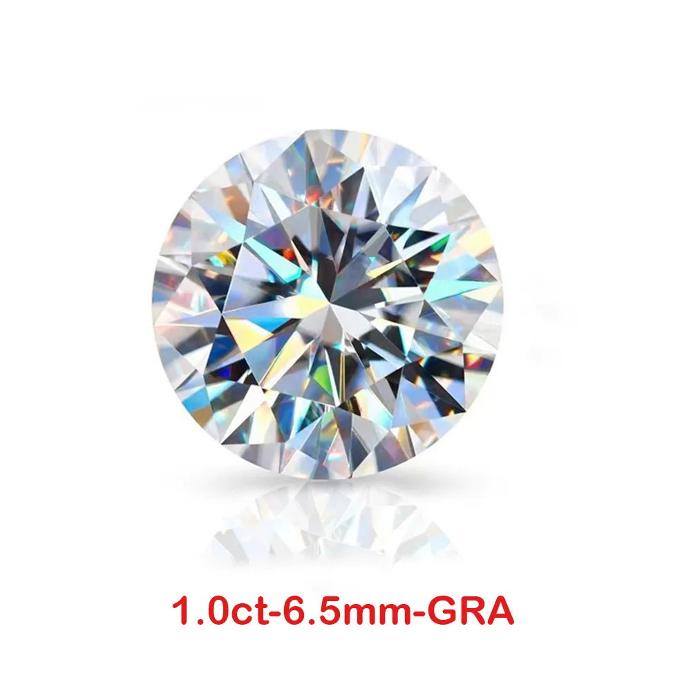 VVS1 Moissanite Loose Stones D Color 0.7-10MM