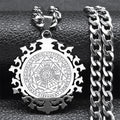Archangel Amulet Pendant Necklace — Stainless Steel