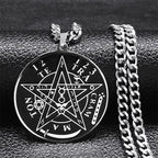 Pentagram Pendant Necklace — Stainless Steel