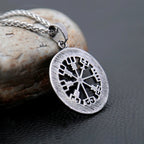 Compass Odin Steel Pendant Vintage Nordic Punk