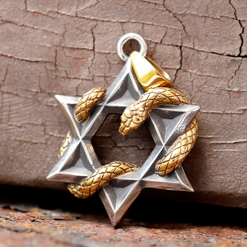 Snake Stainless Steel Pendant Necklace