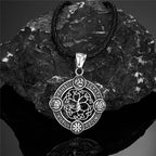 Norse Life Tree Pendant Necklace — Gold-Tone