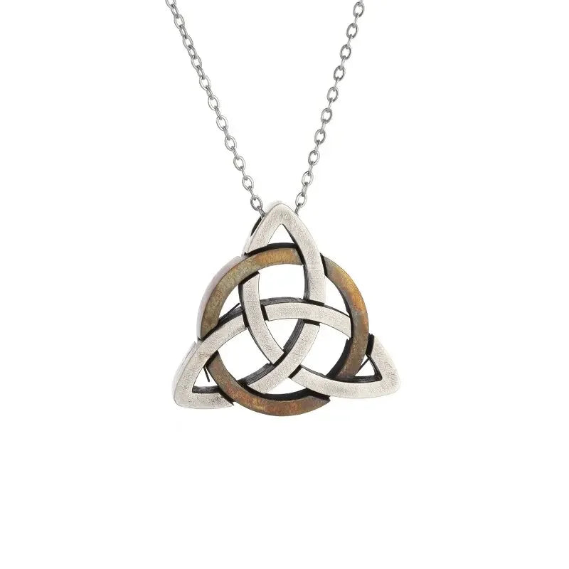 Celtic Trinity Knot Pendant Necklace — Zinc Alloy