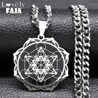 Angel Metatron Pendant Necklace — Stainless Steel