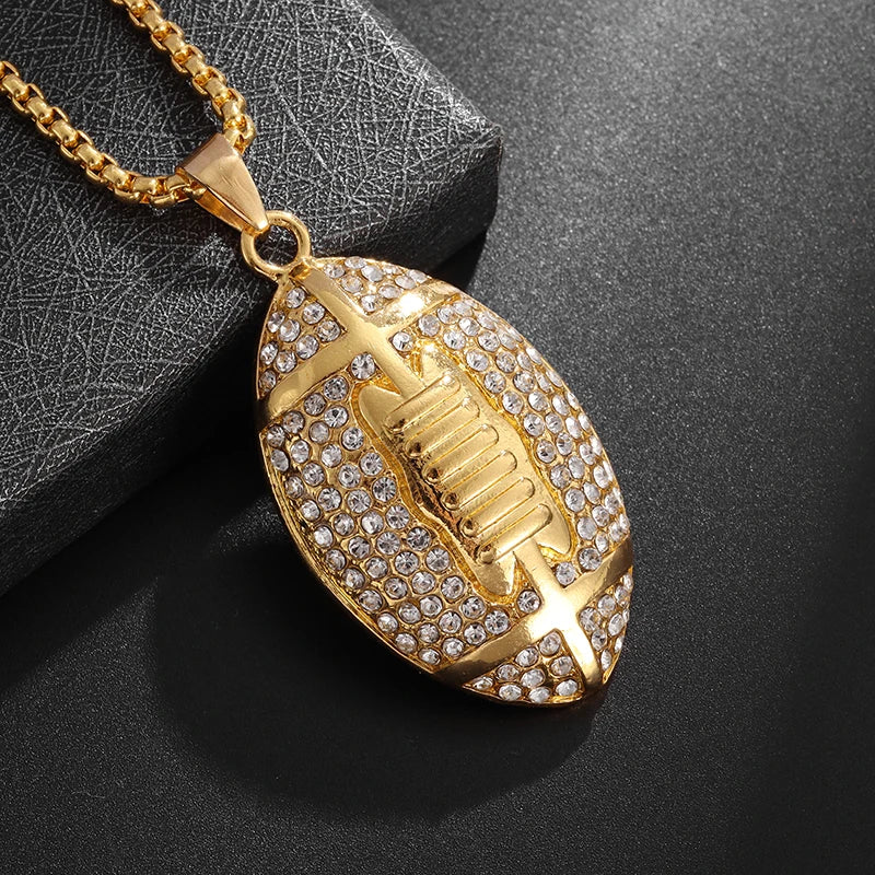 Hip Hop Rock Rapper Blessing Alphabet Pendant Necklace for Personality Men Fashion Street Trend Jewelry Accessories Gift