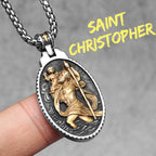 Angel Jesus Virgin Mary Pendant — Stainless Steel