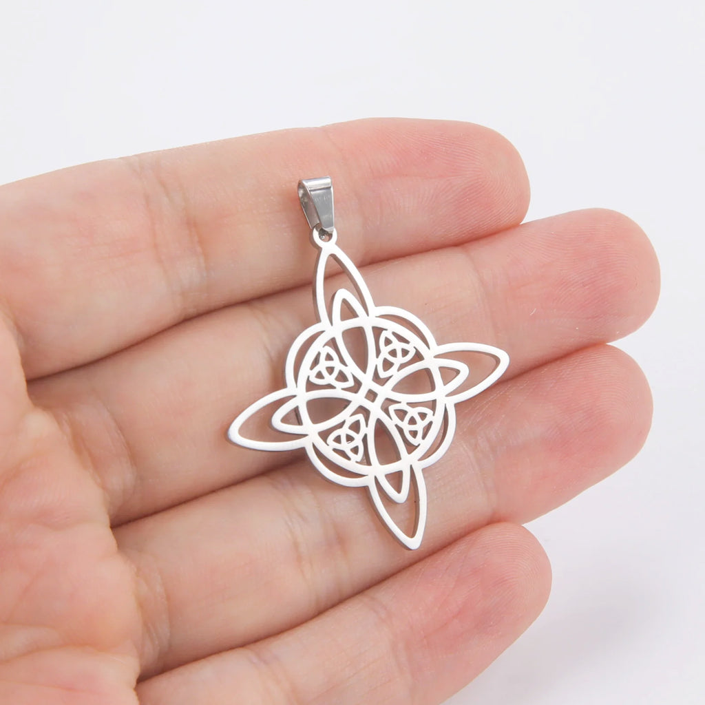 Celtic Stainless Steel Pendant Necklace