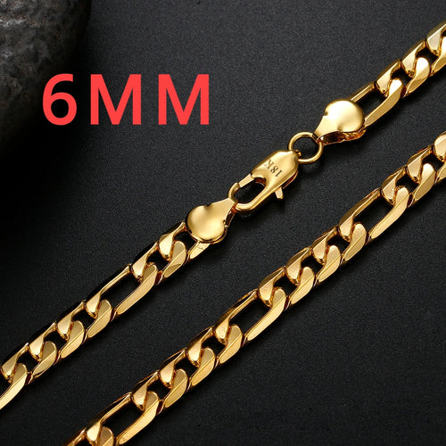 6MM Sideways Chain Necklace — Two-Tone