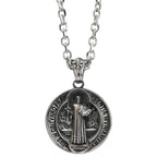 Titanium Saint Benedict Exorcist Pendant Necklace