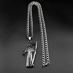 Antique Grim Reaper Death Pendant — Stainless Steel