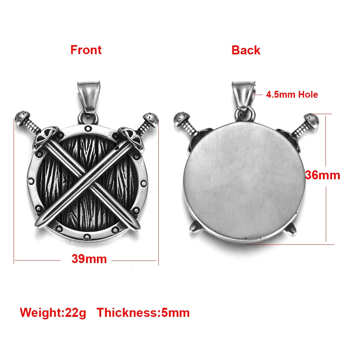 Stainless Steel Viking Norse Pendant for Necklace DIY Accessories Jewelry Making Findings Men Charm Supplies Punk Axe