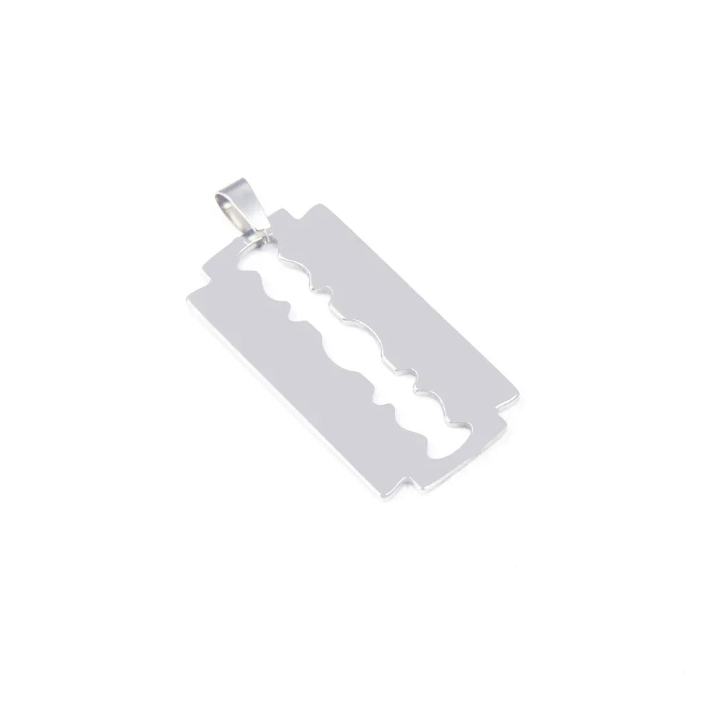 XHN 2-5pcs/lot Stainless Steel blade Pendant for Making Necklace For Women Man Charm DIY Jewelry Accessories Wholesale DZ-3013