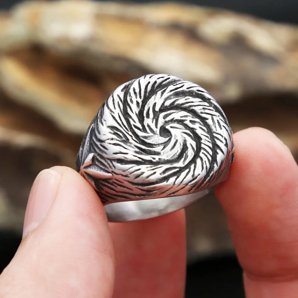 Spiral Ring — 316L Stainless Steel