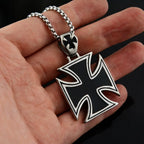 Vintage Christian Ice Crystal Jesus Head Pendant Necklace for Men and Women Cross Catholic Amulet Jewelry