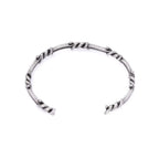 Vintage Thorn Wire Open Cuff Bracelet — Gothic, Stainless Steel