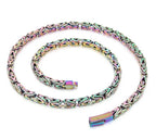 50-65CM 25.5" 6MM Chain Necklace Choker for Men Luxury Gold Color Stainless Steel Men's Necklaces Best Friends Birthday