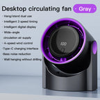 TINSOL Multi-function electric fan air circulator, wireless portable home silent ventilator desktop wall ceiling fan