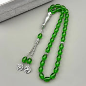 33Pcs Glass Rosary Muslim Prayer Keyring String Tassel Islamic Middle East Uae Dubai Arab Islam Car Pendant Jewelry
