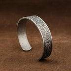 Viking Rune Bracelet Black — Stainless Steel