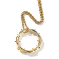 UWIN Crown of Thorns Pendant Necklace Iced Out Möbiusband Hoop Pendants for Gift Fashion Jewelry