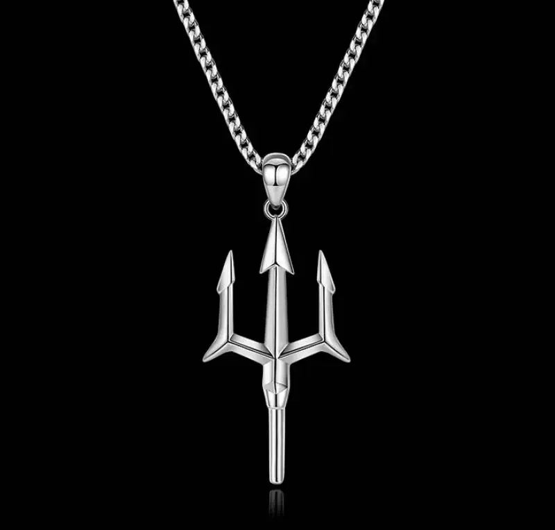 Poseidon Trident Pendant Necklace