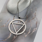 Akatsuki Hidan Ninja Jashin Necklace Trinity Symbol Baptism Catholicism Vintage Keychain Religious Pendant Jewelry