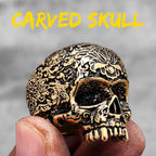 Vintage Punk Gothic All Skull Head Series Stainless Steel Womens Mens Rings Unique for Biker Jewelry Creativity Gift