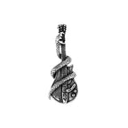 Guitar Steel Pendant Retro Snake 316L