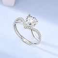 Men's Ring 925 Sterling Silver Couple Rings Square CZ Inlay Minimalist Daily Wear Jewelry Gift for Men Valentine's Day