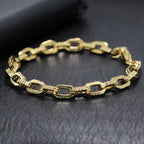 Zirconia Tennis Chain Bracelet — Stainless Steel